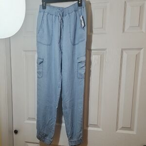 Love Tree Blue Cargo Pants Relaxed Fit